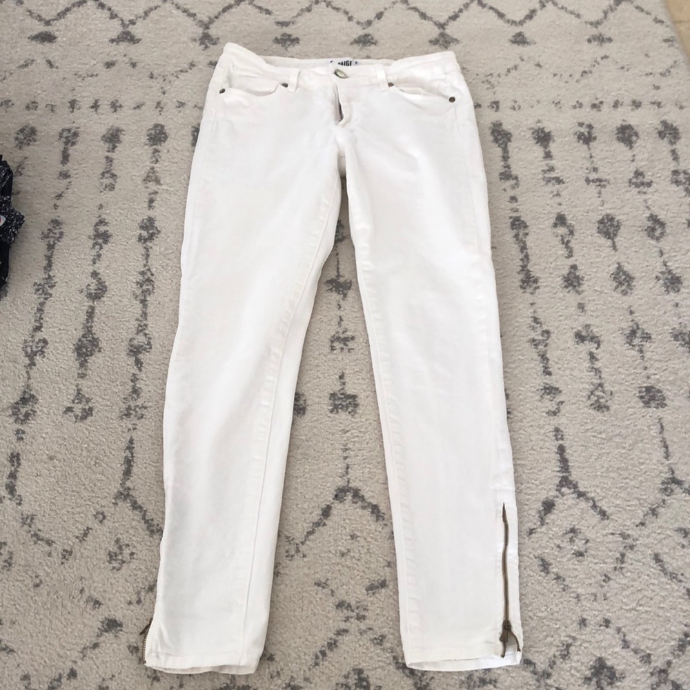 Paige white denim jeans